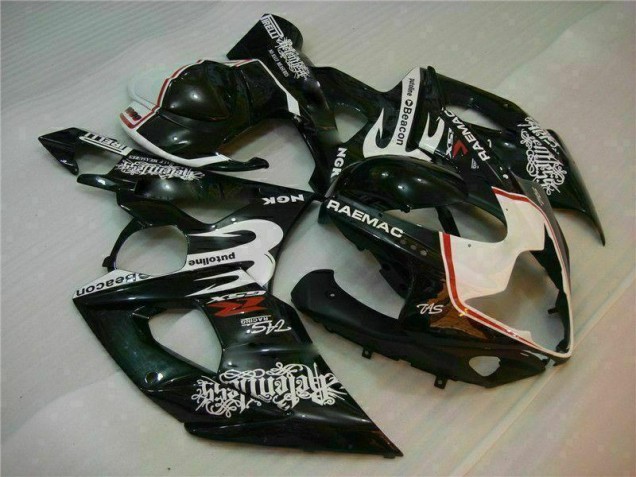 Aftermarket 2005-2006 White Black Suzuki GSXR 1000 Motorcycle Fairings Kit