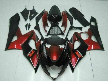 Aftermarket 2005-2006 Suzuki GSXR 1000 Motorcycle Fairings MF1814 - Red Black