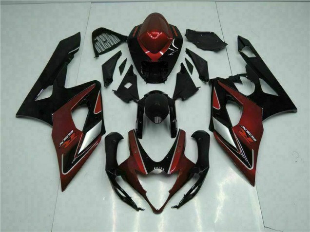 Custom 2005-2006 Red Black Suzuki GSXR 1000 Motorbike Fairings Custom 2005-2006 Red Black Suzuki GSXR 1000 Motorbike Fairings