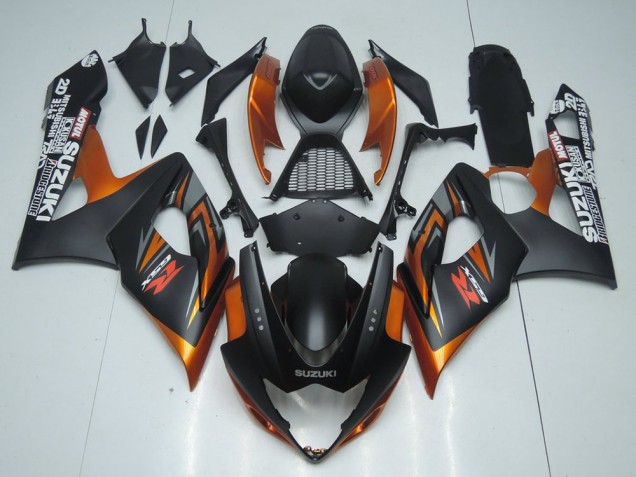 Custom 2005-2006 Brown and Matte Black Suzuki GSXR 1000 Replacement Motorcycle Fairings Custom 2005-2006 Brown and Matte Black Suzuki GSXR 1000 Replacement Motorcycle Fairings