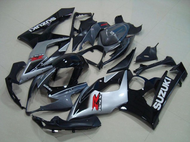 Custom 2005-2006 Grey Black Silver Suzuki GSXR 1000 Motorbike Fairing Kits Custom 2005-2006 Grey Black Silver Suzuki GSXR 1000 Motorbike Fairing Kits