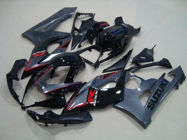 Aftermarket 2005-2006 Black Red Decals Suzuki GSXR 1000 Moto Fairings