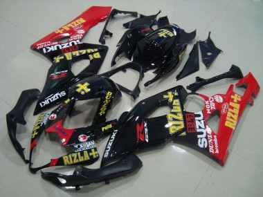 Aftermarket 2005-2006 Black Red Rizla Suzuki GSXR 1000 Motorcycle Replacement Fairings