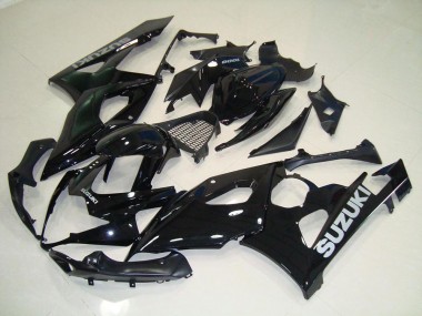 Aftermarket 2005-2006 Black Silver Decals Suzuki GSXR 1000 Replacement Fairings