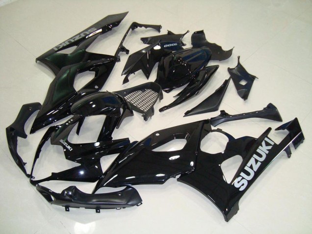 Custom 2005-2006 Black Silver Decals Suzuki GSXR 1000 Replacement Fairings Custom 2005-2006 Black Silver Decals Suzuki GSXR 1000 Replacement Fairings
