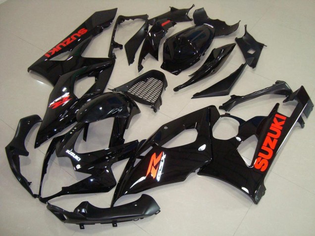 Custom 2005-2006 Glossy Black Red Sticker Suzuki GSXR 1000 Bike Fairing Custom 2005-2006 Glossy Black Red Sticker Suzuki GSXR 1000 Bike Fairing