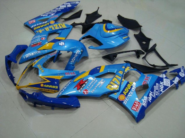 Custom 2005-2006 Light Blue Rizzla Suzuki GSXR 1000 Motor Bike Fairings Custom 2005-2006 Light Blue Rizzla Suzuki GSXR 1000 Motor Bike Fairings