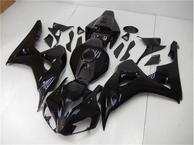 Aftermarket 2006-2007 Glossy Black Honda CBR1000RR Motor Bike Fairings