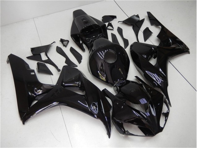 Aftermarket 2006-2007 Glossy Black Honda CBR1000RR Motor Bike Fairings