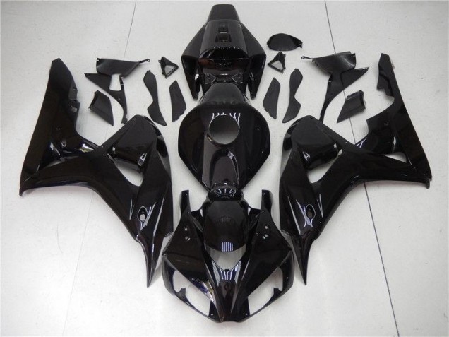 Custom 2006-2007 Glossy Black Honda CBR1000RR Motor Bike Fairings Custom 2006-2007 Glossy Black Honda CBR1000RR Motor Bike Fairings