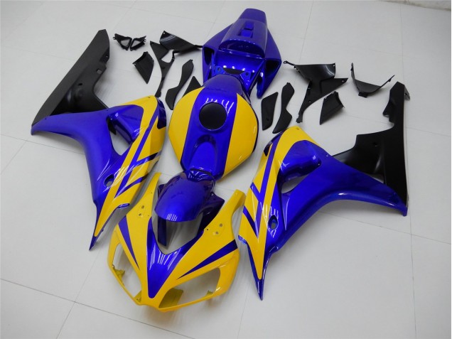 Custom 2006-2007 Yellow Blue Honda CBR1000RR Replacement Motorcycle Fairings Custom 2006-2007 Yellow Blue Honda CBR1000RR Replacement Motorcycle Fairings