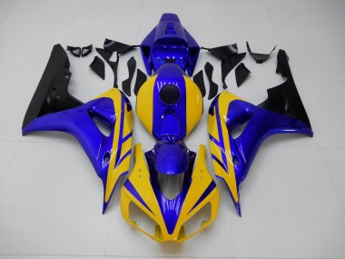 Aftermarket 2006-2007 Yellow Blue Honda CBR1000RR Replacement Motorcycle Fairings