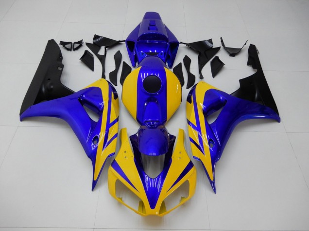 Custom 2006-2007 Yellow Blue Honda CBR1000RR Replacement Motorcycle Fairings Custom 2006-2007 Yellow Blue Honda CBR1000RR Replacement Motorcycle Fairings