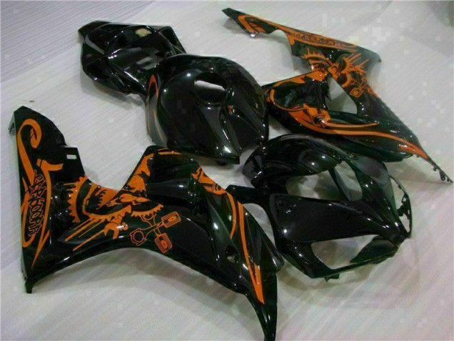 Custom 2006-2007 Brown Black Honda CBR1000RR Motorbike Fairing Kits Custom 2006-2007 Brown Black Honda CBR1000RR Motorbike Fairing Kits