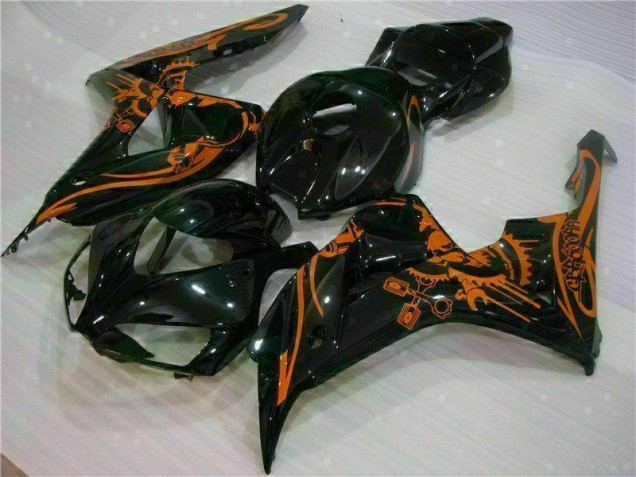 Custom 2006-2007 Brown Black Honda CBR1000RR Motorbike Fairing Kits Custom 2006-2007 Brown Black Honda CBR1000RR Motorbike Fairing Kits