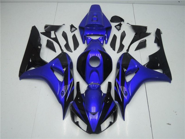 Custom 2006-2007 Blue Black Honda CBR1000RR Moto Fairings Custom 2006-2007 Blue Black Honda CBR1000RR Moto Fairings
