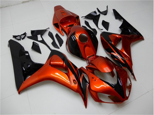 Custom 2006-2007 Orange Black Honda CBR1000RR Motorcycle Fairings Kit Custom 2006-2007 Orange Black Honda CBR1000RR Motorcycle Fairings Kit
