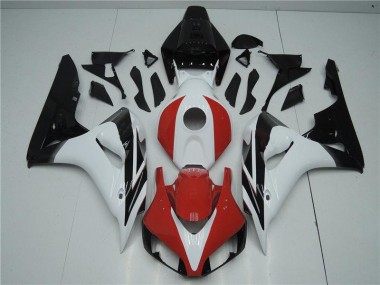 Custom 2006-2007 Red White Black Honda CBR1000RR Motorcylce Fairings