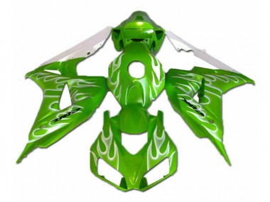 Custom 2006-2007 Green Honda CBR1000RR Motorbike Fairings