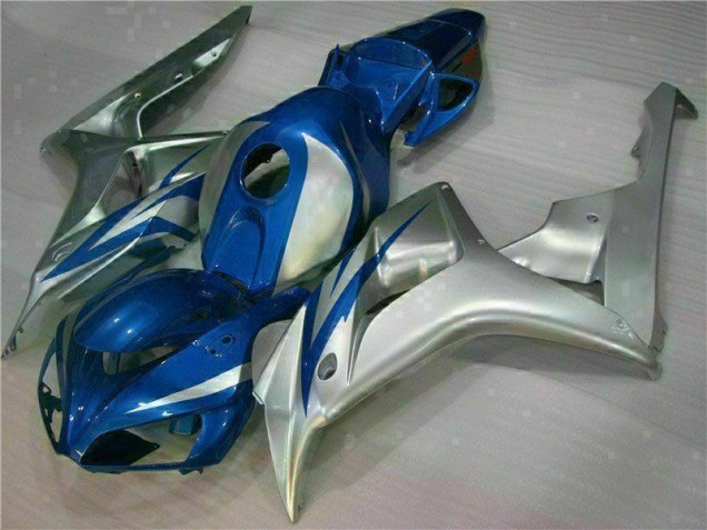 Custom 2006-2007 Blue Silver Honda CBR1000RR Motorcycle Fairings Kits Custom 2006-2007 Blue Silver Honda CBR1000RR Motorcycle Fairings Kits