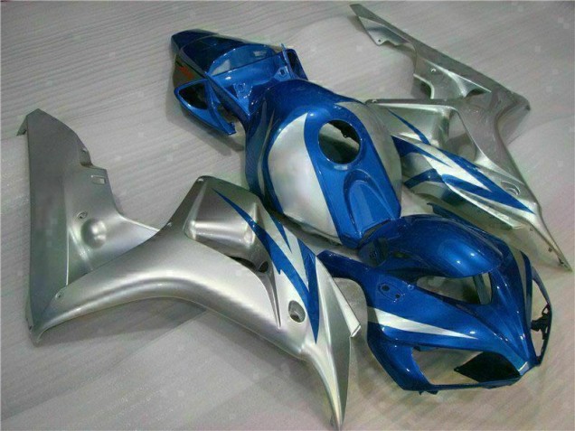 Custom 2006-2007 Blue Silver Honda CBR1000RR Motorcycle Fairings Kits Custom 2006-2007 Blue Silver Honda CBR1000RR Motorcycle Fairings Kits