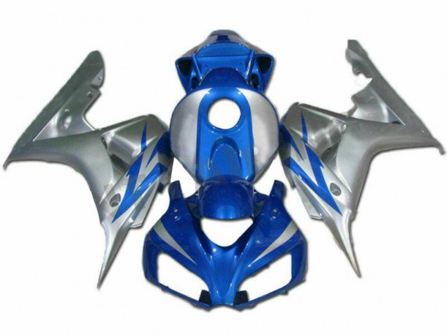 Custom 2006-2007 Blue Silver Honda CBR1000RR Motorcycle Fairings Kits Custom 2006-2007 Blue Silver Honda CBR1000RR Motorcycle Fairings Kits