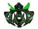 Custom 2006-2007 Green Flame Black Honda CBR1000RR Moto Fairings Custom 2006-2007 Green Flame Black Honda CBR1000RR Moto Fairings