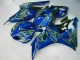 Custom 2006-2007 Yellow Flame Blue Honda CBR1000RR Replacement Fairings Custom 2006-2007 Yellow Flame Blue Honda CBR1000RR Replacement Fairings