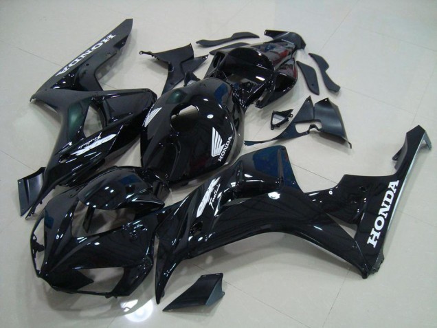 Aftermarket 2006-2007 Black Silver Decals Honda CBR1000RR Motorcycle Fairing Kit