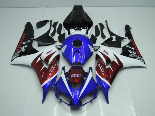 Custom 2006-2007 Burgandy and Blue Honda CBR1000RR Bike Fairing Custom 2006-2007 Burgandy and Blue Honda CBR1000RR Bike Fairing