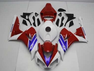Custom 2006-2007 Blue Red and White Honda CBR1000RR Replacement Fairings