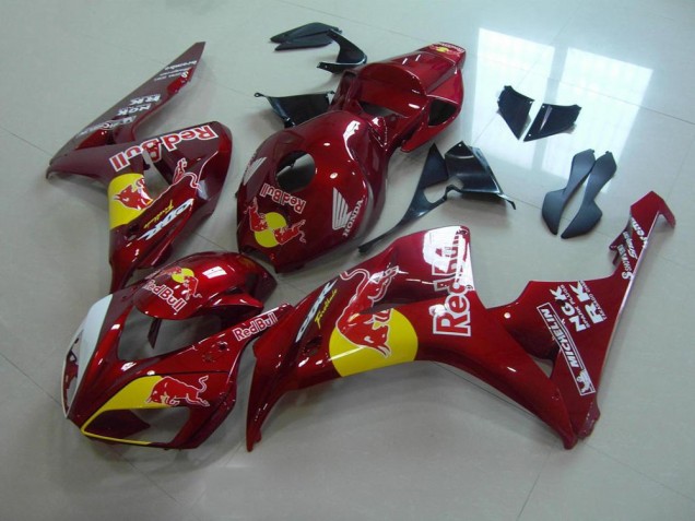 Custom 2006-2007 Candy Red Red Bull Honda CBR1000RR Motorcylce Fairings Custom 2006-2007 Candy Red Red Bull Honda CBR1000RR Motorcylce Fairings