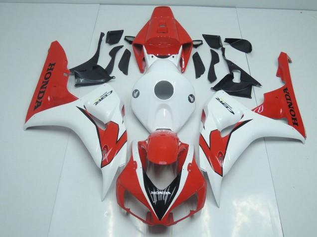 Custom 2006-2007 Orange Red and White Honda CBR1000RR Moto Fairings Custom 2006-2007 Orange Red and White Honda CBR1000RR Moto Fairings