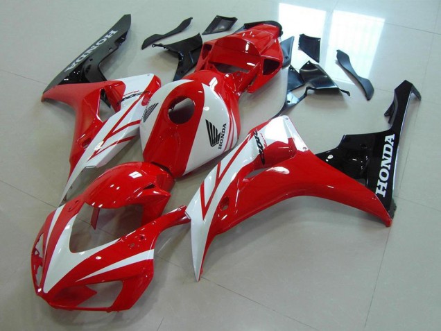 Custom 2006-2007 Red White Honda CBR1000RR Motorcycle Fairing Kits Custom 2006-2007 Red White Honda CBR1000RR Motorcycle Fairing Kits