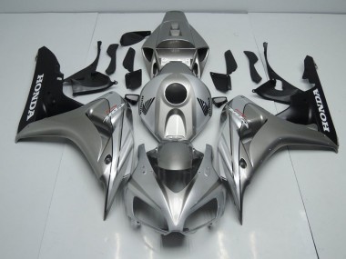 Custom 2006-2007 Silver Grey Honda CBR1000RR Motor Bike Fairings