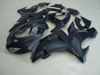 Custom 2006-2007 Matte Black Kawasaki ZX10R Motorcycle Fairing Kit