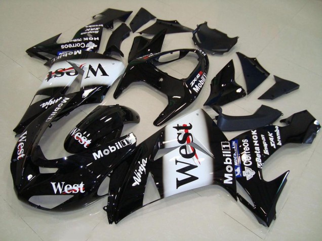 Custom 2006-2007 West Kawasaki ZX10R Motorbike Fairing Custom 2006-2007 West Kawasaki ZX10R Motorbike Fairing