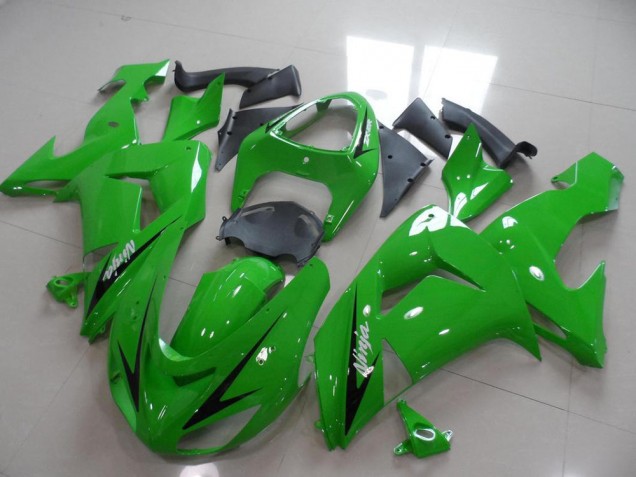 Aftermarket 2006-2007 Green Black Arrow Kawasaki ZX10R Replacement Motorcycle Fairings