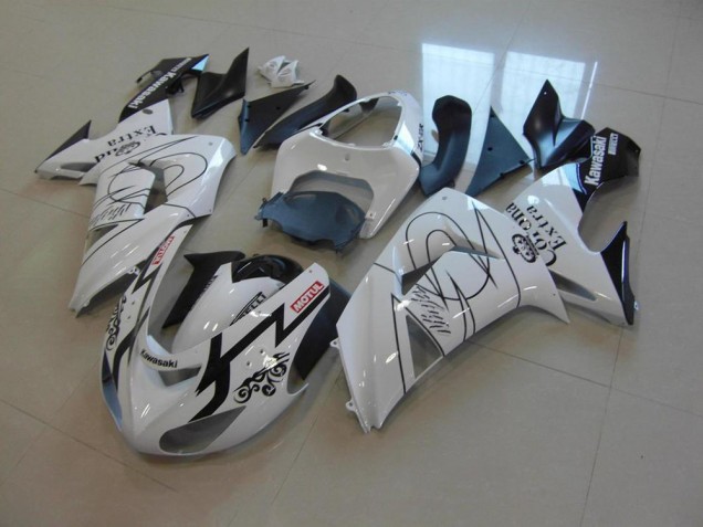 Custom 2006-2007 White Corona Kawasaki ZX10R Motor Fairings Custom 2006-2007 White Corona Kawasaki ZX10R Motor Fairings