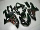 Custom 2006-2007 Black Red Flame Kawasaki ZX10R Motorcyle Fairings Custom 2006-2007 Black Red Flame Kawasaki ZX10R Motorcyle Fairings