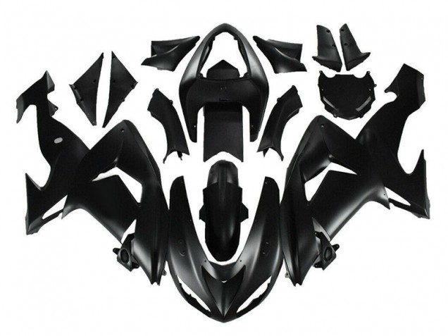 Custom 2006-2007 Matte Black Kawasaki ZX10R Motor Fairings Custom 2006-2007 Matte Black Kawasaki ZX10R Motor Fairings