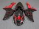 Custom 2006-2007 Black Red Kawasaki ZX10R Motorcycle Fairings Custom 2006-2007 Black Red Kawasaki ZX10R Motorcycle Fairings