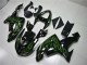 Custom 2006-2007 Black Green Flame Kawasaki ZX10R Motorcycle Fairing