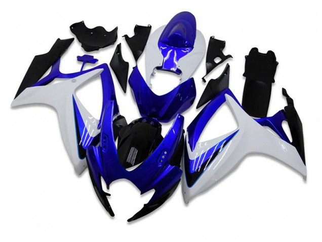 Custom 2006-2007 Blue White Suzuki GSXR 600/750 Motorbike Fairing Custom 2006-2007 Blue White Suzuki GSXR 600/750 Motorbike Fairing