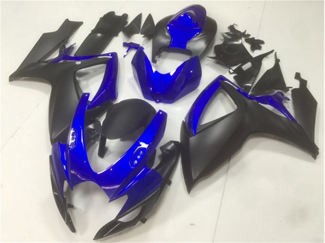 Aftermarket 2006-2007 Black Blue Suzuki GSXR 600/750 Motorbike Fairing Kits & Bodywork