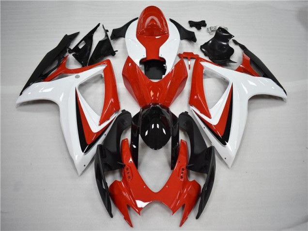 Custom 2006-2007 Red Black Suzuki GSXR 600/750 Motorcycle Fairings Kits Custom 2006-2007 Red Black Suzuki GSXR 600/750 Motorcycle Fairings Kits