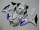 Custom 2006-2007 White Blue Suzuki GSXR 600/750 Motorcylce Fairings Custom 2006-2007 White Blue Suzuki GSXR 600/750 Motorcylce Fairings