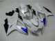 Aftermarket 2006-2007 White Blue Suzuki GSXR 600/750 Motorcylce Fairings