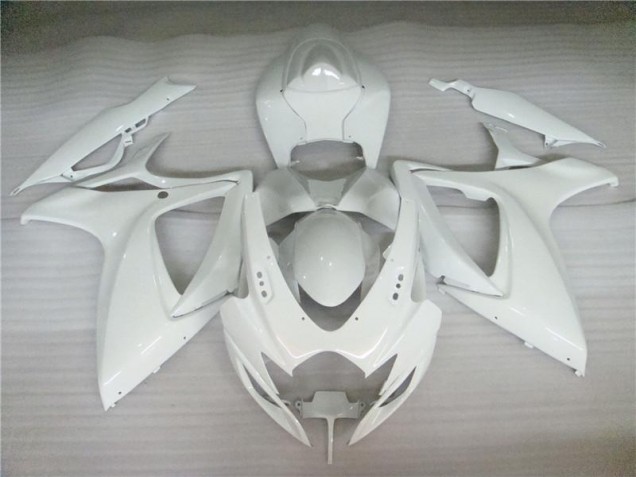 Custom 2006-2007 Pearl White Suzuki GSXR 600/750 Motorbike Fairing Custom 2006-2007 Pearl White Suzuki GSXR 600/750 Motorbike Fairing