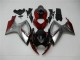 Aftermarket 2006-2007 Red Silver Suzuki GSXR 600/750 Bike Fairing Kit